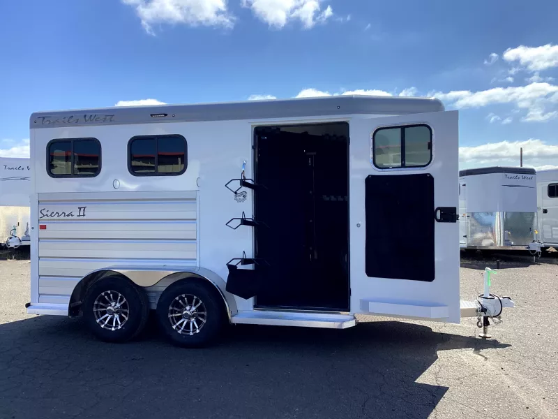 2026 Trails West Manufacturing Sierra 2H- 7'W,7'T-Broom Closet-Swing Out Saddle Rack- Convenience Package Horse Trailer