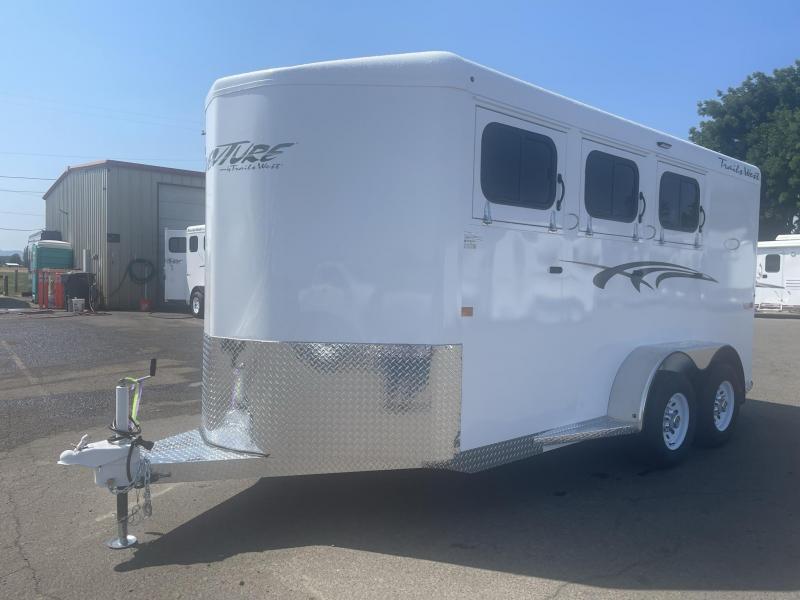 2023 Trails West Manufacturing ADVENTURE BP MX- Convenience Pkg- Matted tack- Rear door Window 3 Horse Trailer 2023 Trails West Manufacturing ADVENTURE BP MX- Convenience Pkg- Matted tack- Rear door Window 3 Horse Trailer