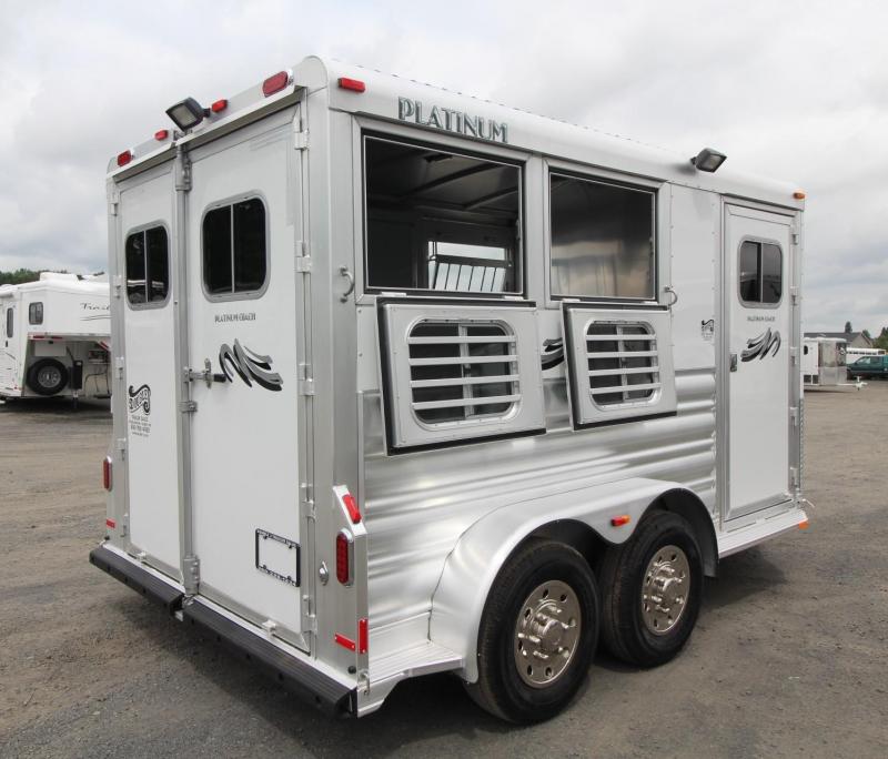 2020 Platinum Coach 2 Horse Aluminum Trailer - Drop down windows both sides - Swing out saddle rack - Easy Care Flooring 2020 Platinum Coach 2 Horse Aluminum Trailer - Drop down windows both sides - Swing out saddle rack - Easy Care Flooring