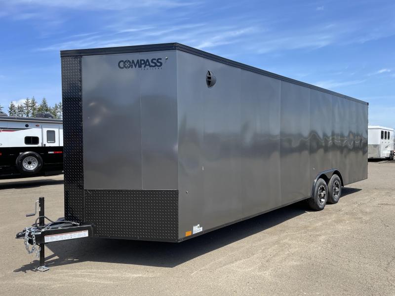 2023 8x26 Jasper Auto Car / Racing Trailer- Black Out Pkg - 6" extra height- Breakaway Battery w/Switch - 16" ramp extension - (2) sidewall vents - Spare tire 2023 8x26 Jasper Auto Car / Racing Trailer- Black Out Pkg - 6" extra height- Breakaway Battery w/Switch - 16" ramp extension - (2) sidewall vents - Spare tire