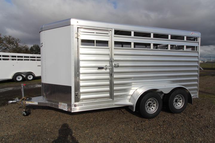 2021 Exiss 13' Stock Trailer-6' Wide-All Aluminum-Slider in Gate 2021 Exiss 13' Stock Trailer-6' Wide-All Aluminum-Slider in Gate