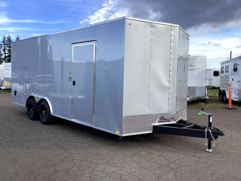 2026 Novae Cargo Express EX DLX 8.5' x 20'  Enclosed Car Hauler, Silver, 6" Extra Height