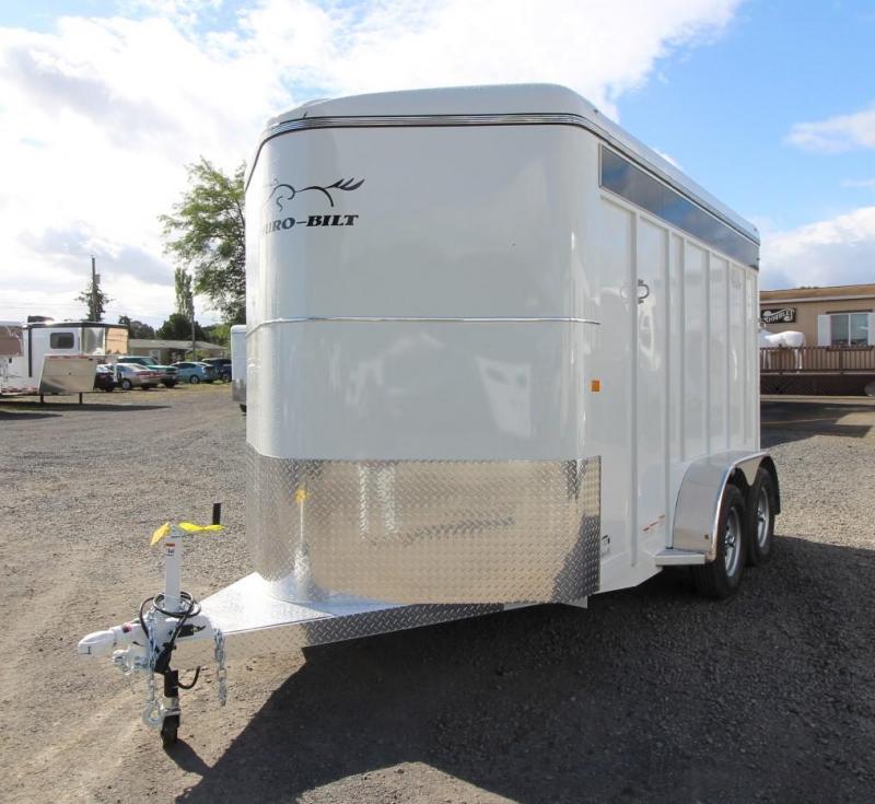 2020 Thuro-Bilt Wrangler Plus 7' 6" Tall 2 Horse Trailer w/ Plexi Glass - Swing Out Saddle Rack 2020 Thuro-Bilt Wrangler Plus 7' 6" Tall 2 Horse Trailer w/ Plexi Glass - Swing Out Saddle Rack