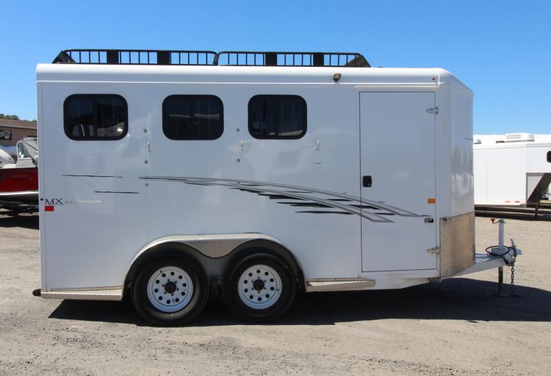 2024 Bison Silverado 7208 Aluminum Horse TrailerStud DividerLined