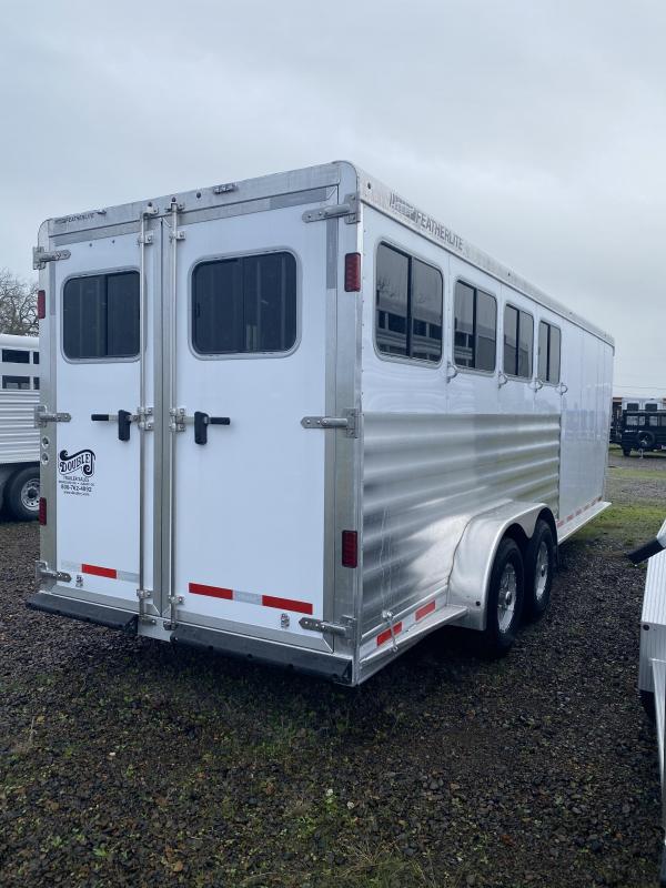 2022 Featherlite 7541 4 Horse Gooseneck Manual Jack Drop Down