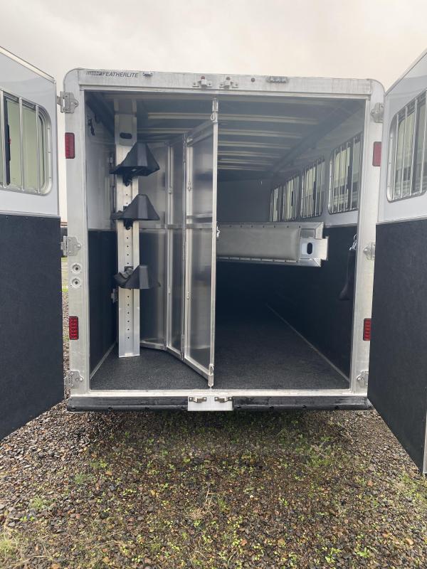 2022 Featherlite 7541 4 Horse Gooseneck Manual Jack Drop Down