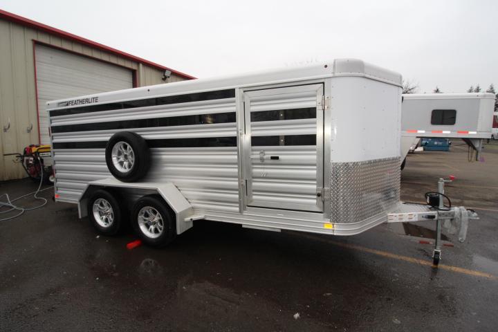 2021 Featherlite 16' Low Pro Stock Trailer with Sliding Gate Rail Livestock Trailer 2021 Featherlite 16' Low Pro Stock Trailer with Sliding Gate Rail Livestock Trailer