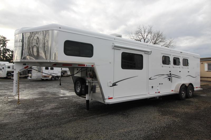 2021 Trails West CLASSIC 10x10 3 HORSE TRAILER LQ SLIDEOUT SIDE