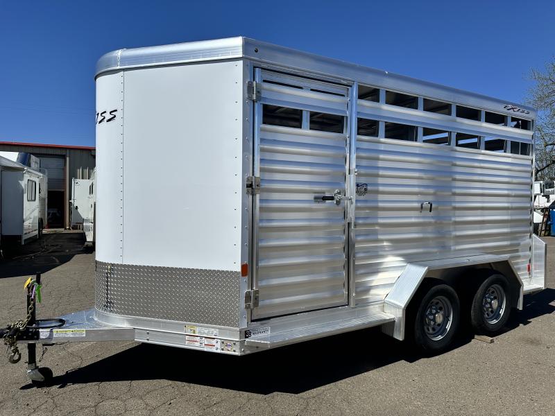 REDUCED $1500. 2024 Exiss STK 713 Stock Trailer 13' Box. 7' Wide. 7'2" Tall. All aluminum. 8 yr Warranty