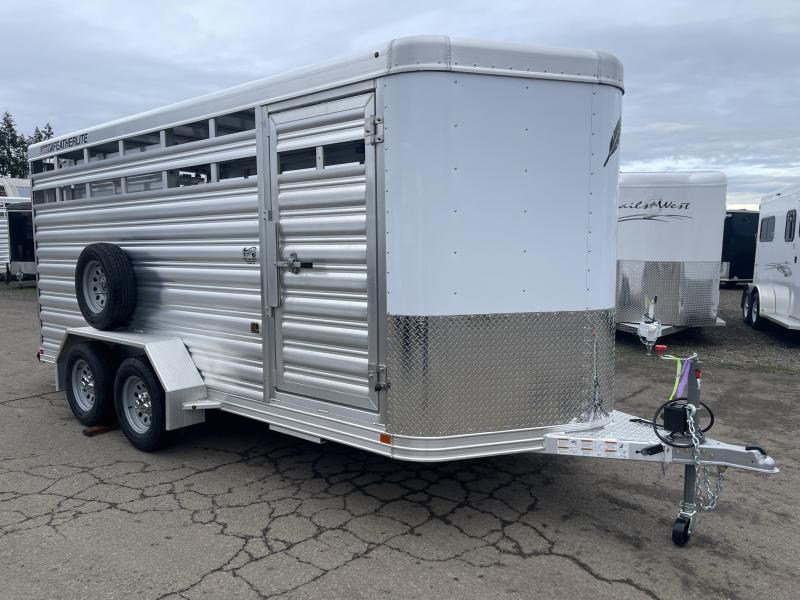 2023 Featherlite 16' Stock BP for Few Livestock! All Aluminum - 6'7'' Wide/6'6'' Tall - Center Gate w/ Slider- Escape Door - Combo Rear Door 2023 Featherlite 16' Stock BP for Few Livestock! All Aluminum - 6'7'' Wide/6'6'' Tall - Center Gate w/ Slider- Escape Door - Combo Rear Door
