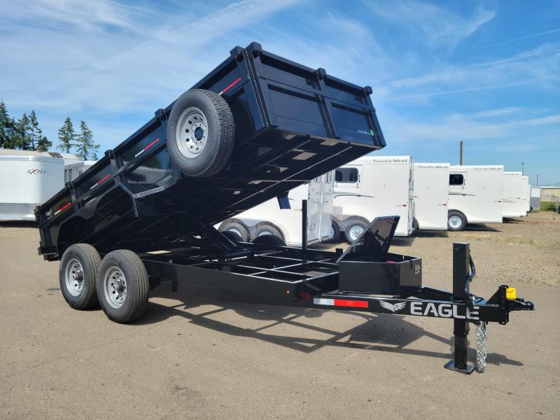 2022 Eagle Trailer BLACK HAWK DUMP 14K Dump Trailer- Floor 3/16" Smooth Steel- 12"gauge Sidewalls - Hide-a- Away 6' Heavy Duty Ramps - (2) 7000# Axles - (13) Stake Pockets - 2022 Eagle Trailer BLACK HAWK DUMP 14K Dump Trailer- Floor 3/16" Smooth Steel- 12"gauge Sidewalls - Hide-a- Away 6' Heavy Duty Ramps - (2) 7000# Axles - (13) Stake Pockets -