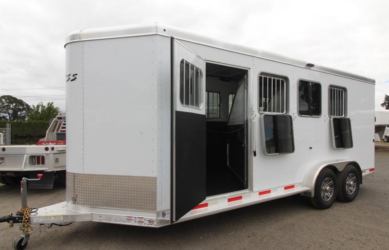 2023 Exiss 740 - BELOW COST!! - Extra Large Tack Room - Folding Rear Tack - 4 Horse All Aluminum Trailer