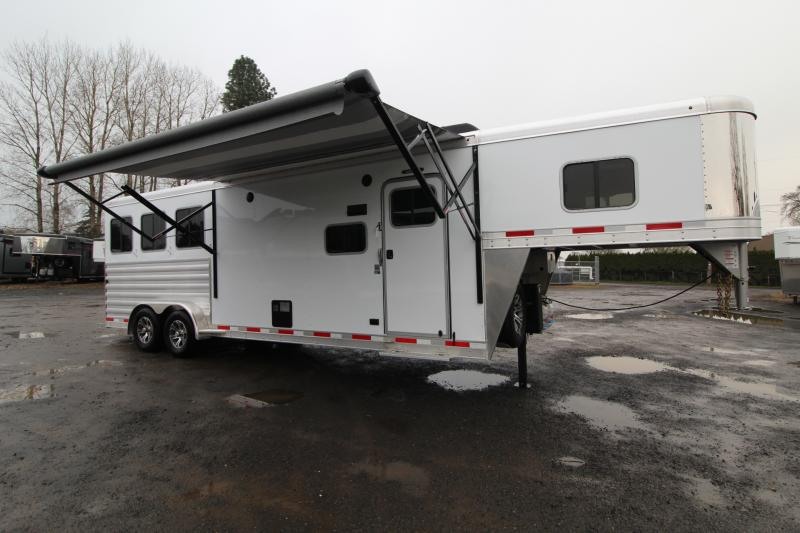 2023 Trails West Adventure MX II 2 Horse Trailer Water Tank Swing