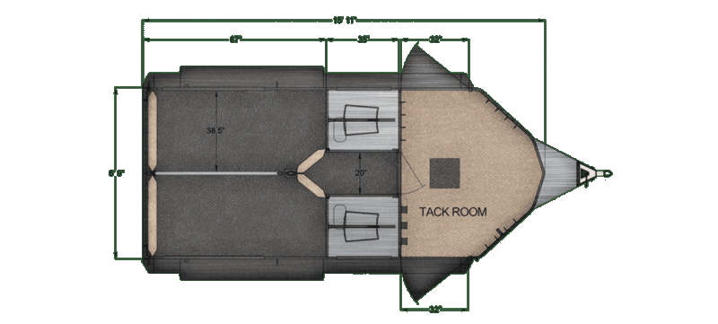 2021 Trails West ROYALE SST 2 HORSE TRAILER - DROP DOWN WINDOWS 2021 Trails West ROYALE SST 2 HORSE TRAILER - DROP DOWN WINDOWS