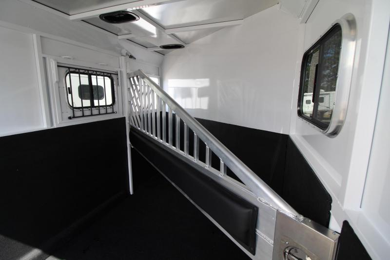 2023 Trails West Classic II 2 Horse Aluminum Skin Steel Frame Trailer