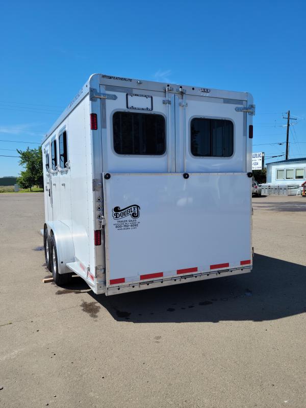 2022 Featherlite 3 Horse Bumper Pull Rear Ramp Easy Care Floor