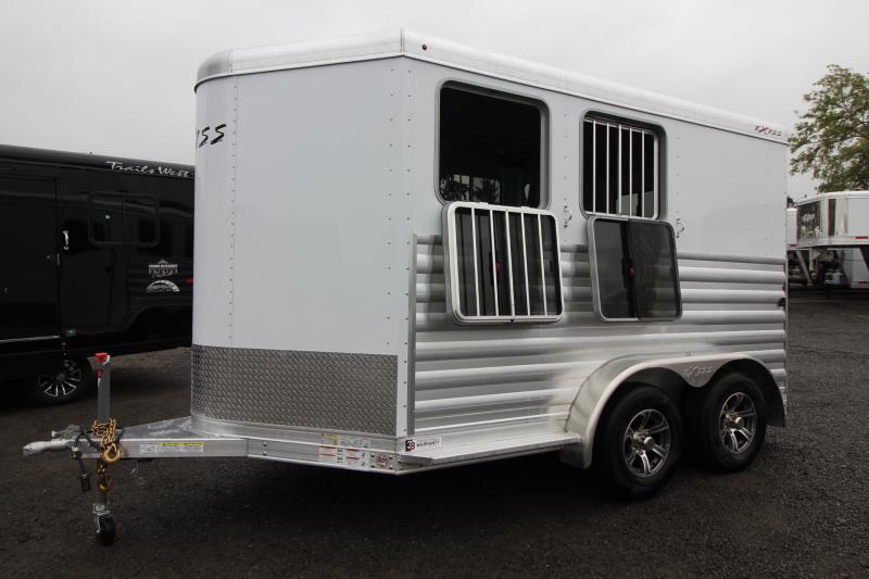 2023 Exiss Express XT 2 Horse Aluminum Trailer Easy Care Horse