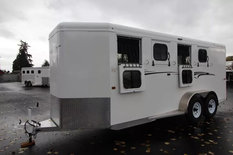 2026 Trails West Adventure MX II 4 Horse Trailer - Swing Out Saddle Rack