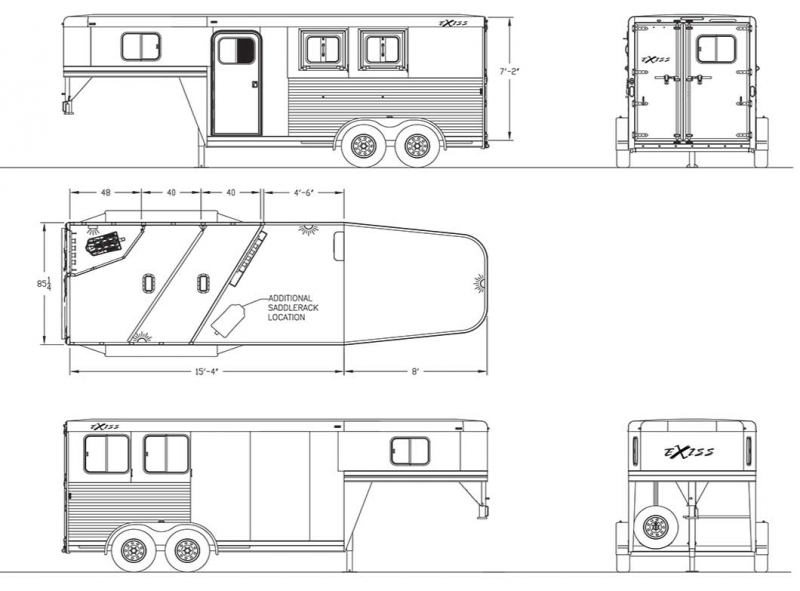 new Horse Trailers Exiss Trailers  for sale, in Albany, OR Thumbnail 14
