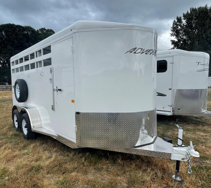 2022 Trails West Manufacturing Adventure II 17' Stock Horse Trailer