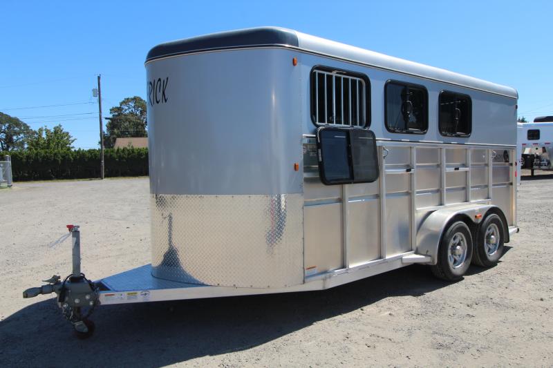 2024 Bison Silverado 7208 Aluminum Horse TrailerStud DividerLined