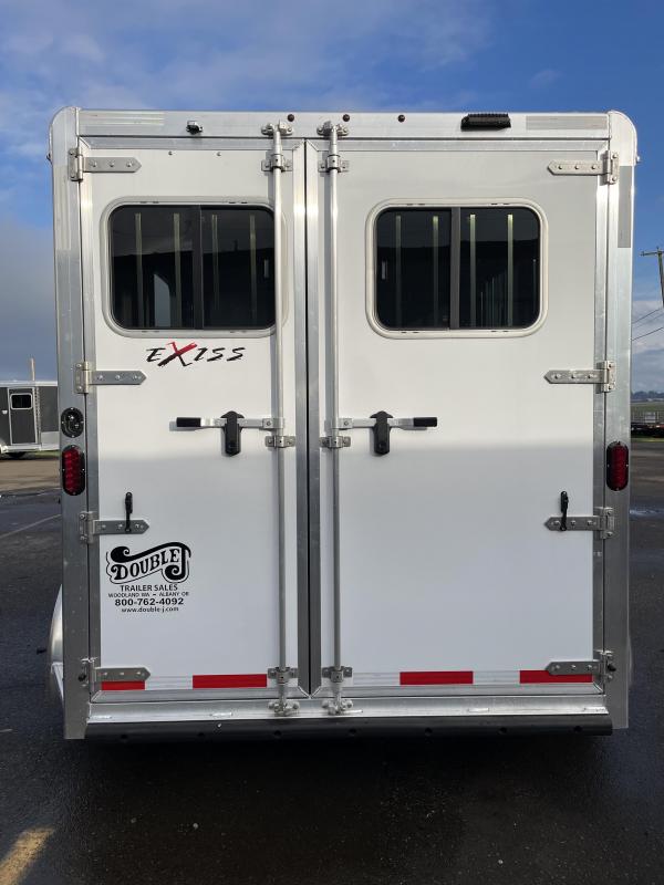 2022 Exiss Express SS 2 Horse Bumper Pull Easy Care Floor Drop Down