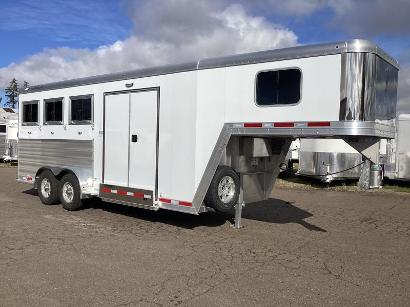 REDUCED $2100! 2025 Featherlite PREMIERE TACK. Loaded! 7'6" Tall. HUGE SIDE TACK. INSULATED DRESSING ROOM. LOADED!