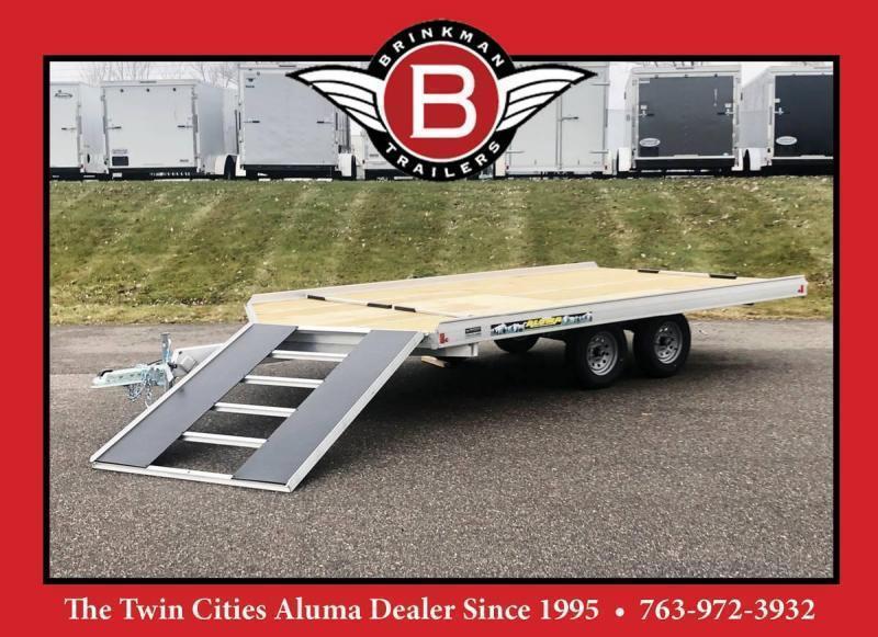 Aluma 8614/13B 8.5x14 3-Place Aluminum Snowmobile Trailer with Brakes Aluma 8614/13B 8.5x14 3-Place Aluminum Snowmobile Trailer with Brakes