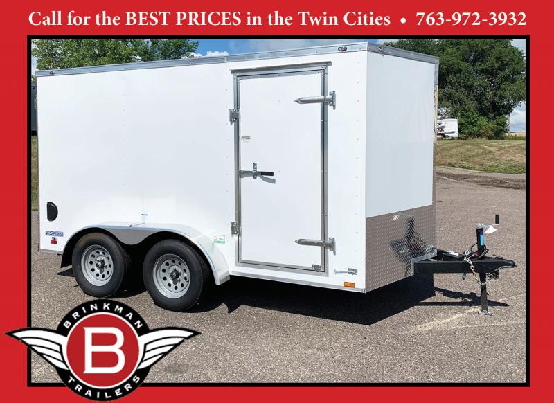 CLEARANCE - Continental Cargo 7x12 Tandem Axle Enclosed Trailer - Rear Ramp! CLEARANCE - Continental Cargo 7x12 Tandem Axle Enclosed Trailer - Rear Ramp!