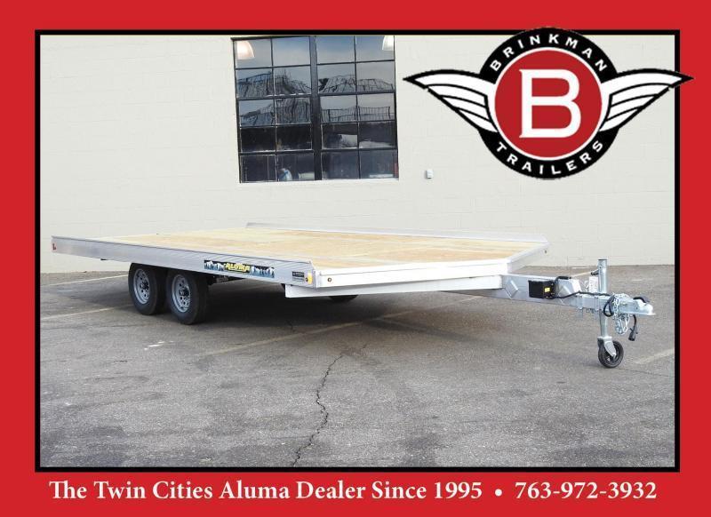 Aluma 8616 8.5x16 3Place Aluminum Snowmobile Trailer with Brakes