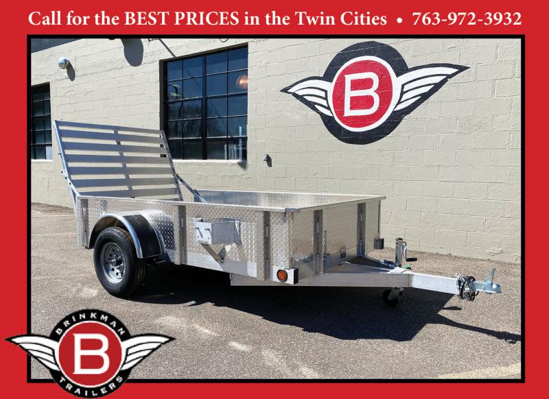 Top Quality Top Hat 5x10 Utility Trailer Rear Ramp! Brinkmans