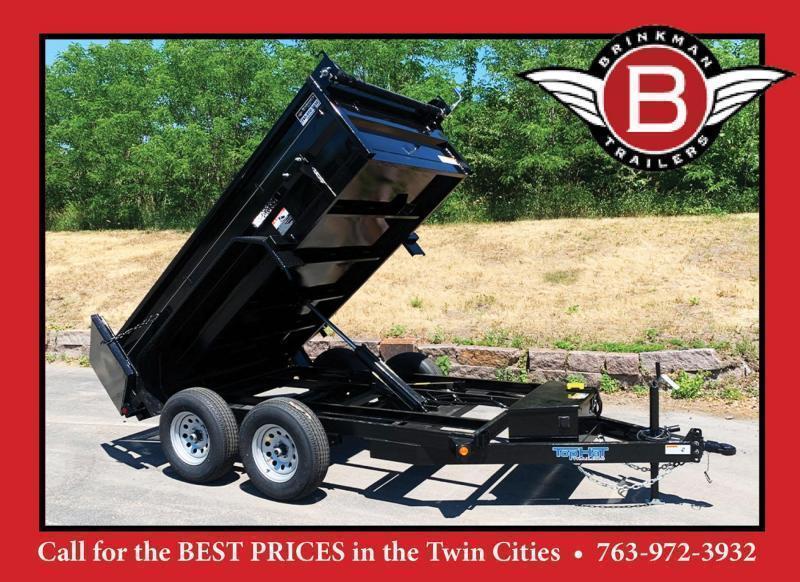 Heavy Duty Top Hat 7x14 Gooseneck Dump Trailer 14000 GVWR w/ Scissor Lift/ Tarp System