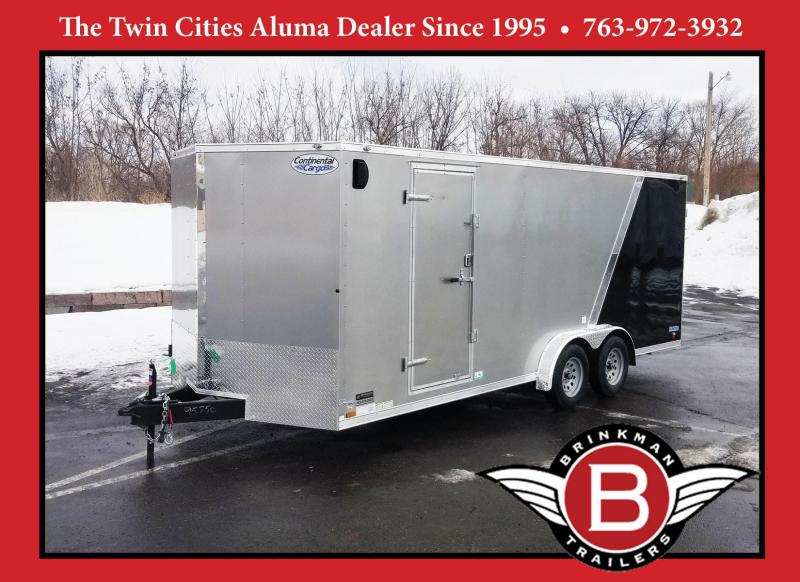 Continental 7.5x20 Enclosed Cargo Trailer - 6'6" Interior - Rear Ramp Continental 7.5x20 Enclosed Cargo Trailer - 6'6" Interior - Rear Ramp