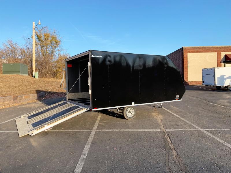 Lightning 8.5x13 Aluminum Enclosed TwoPlace Snowmobile Trailer with
