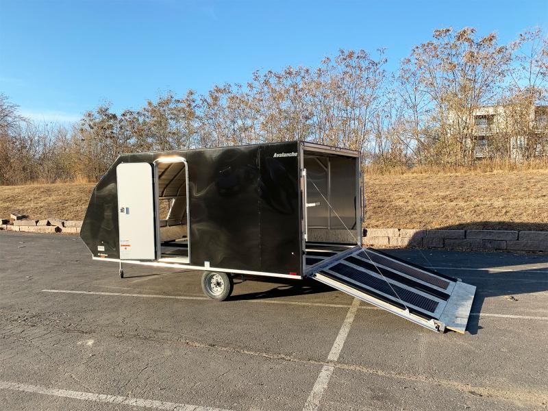 Lightning 8.5x13 Aluminum Enclosed TwoPlace Snowmobile Trailer with