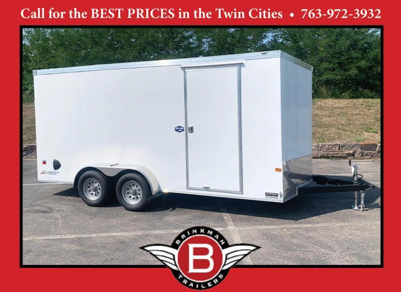 SALE Deluxe American Hauler 7x16 Enclosed UTV Trailer 6'6" Int. Brinkmans Trailers in