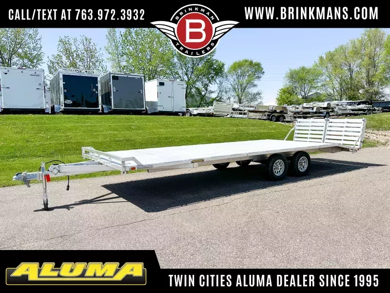 Aluma 1024 Aluminum Cargo Trailer -Bi-fold Ramp! HJFP4Cg593xx