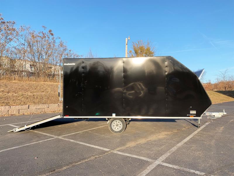 Lightning 8.5x13 Aluminum Enclosed TwoPlace Snowmobile Trailer with