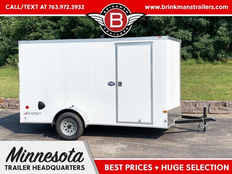 American Hauler 6x12 Enclosed Trailer - 6'6" Int. - Rear Ramp