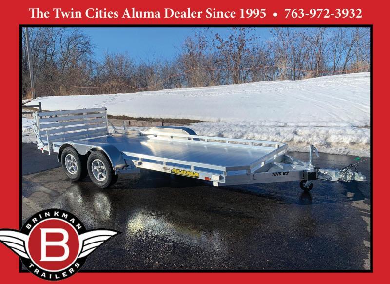 2022 Aluma 7816 TA Aluminum Tandem Axle Utility Trailer - 7,000# GVWR 2022 Aluma 7816 TA Aluminum Tandem Axle Utility Trailer - 7,000# GVWR