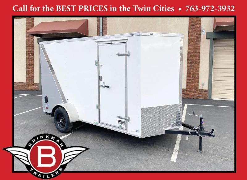 Deluxe Continental 6x12 Enclosed Cargo Trailer - Rear Ramp Door Deluxe Continental 6x12 Enclosed Cargo Trailer - Rear Ramp Door