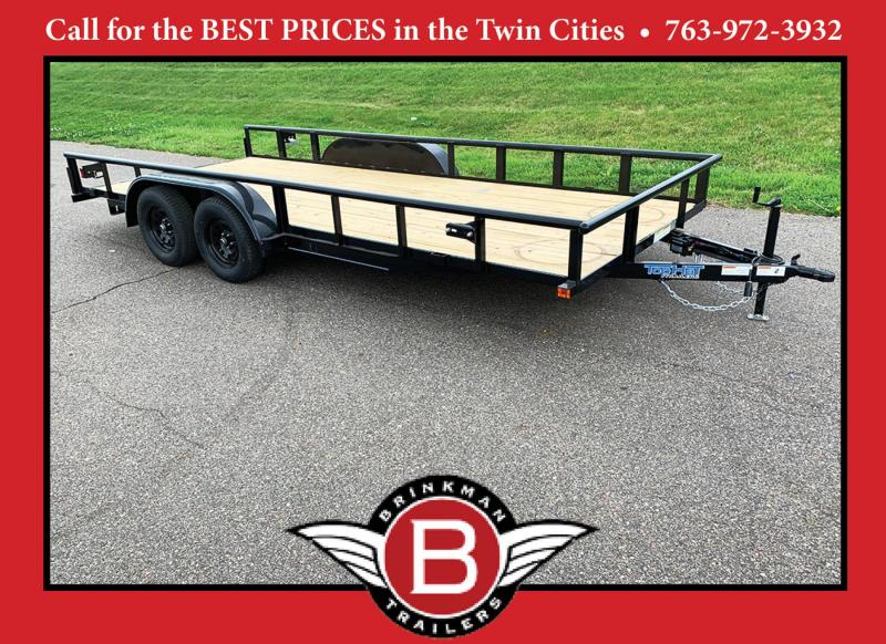 Top Quality Top Hat 83x18 Tandem Axle Steel Utility Trailer Top Quality Top Hat 83x18 Tandem Axle Steel Utility Trailer