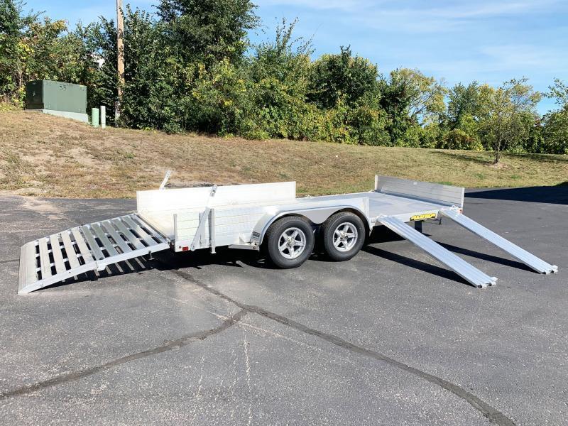Aluma 8115 SR Tandem Axle Aluminum ATV Trailer - Bi-Fold Ramp! in ...