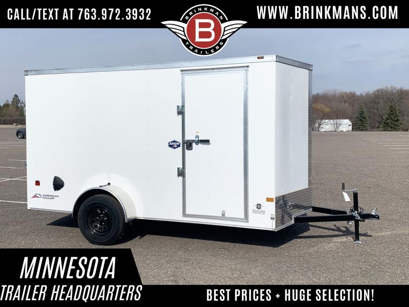 American Hauler 6x12 Enclosed Trailer - 6'6" Int. - Rear Ramp