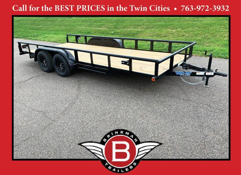 Top Quality Top Hat 83x18 Tandem Axle Steel Utility Trailer Top Quality Top Hat 83x18 Tandem Axle Steel Utility Trailer
