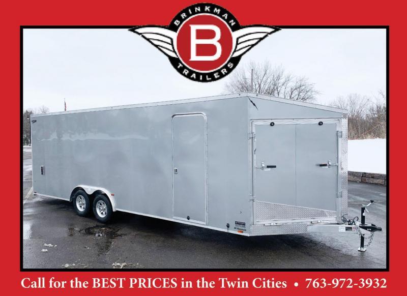 LIGHTNING 8.5 X 28 ALUMINUM ENCLOSED Car/UTV Trailer w/86" Interior LIGHTNING 8.5 X 28 ALUMINUM ENCLOSED Car/UTV Trailer w/86" Interior