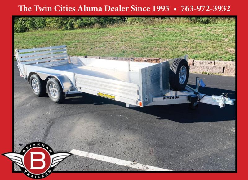 Aluma 8116TA-SR Bi-Fold Aluminum Tandem Torsion Axle Trailer - 7,000# GVWR! Aluma 8116TA-SR Bi-Fold Aluminum Tandem Torsion Axle Trailer - 7,000# GVWR!