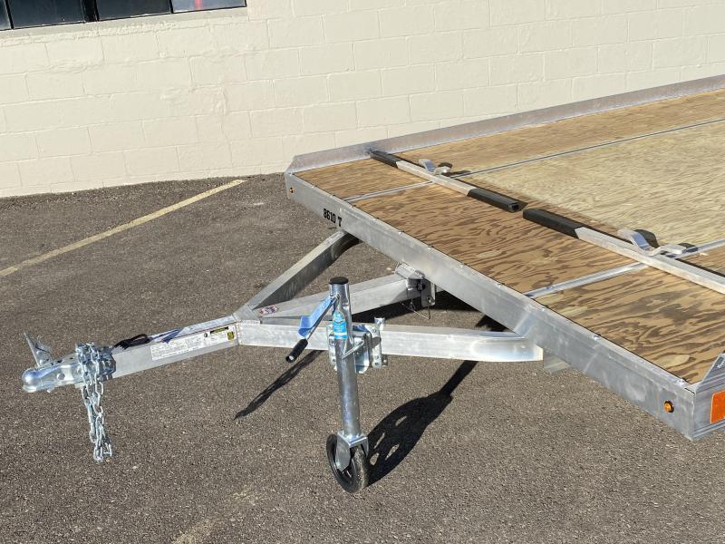 Aluma 8610 T (8.5 x 10) Aluminum 2Place Tilt Bed Snowmobile Trailer