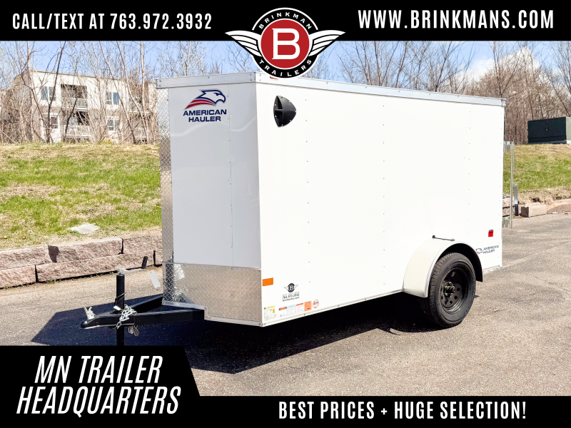 Deluxe American Hauler 5x10 Enclosed Trailer - 5'6" Int. - Single Swing Door! aqGgjoweb90v