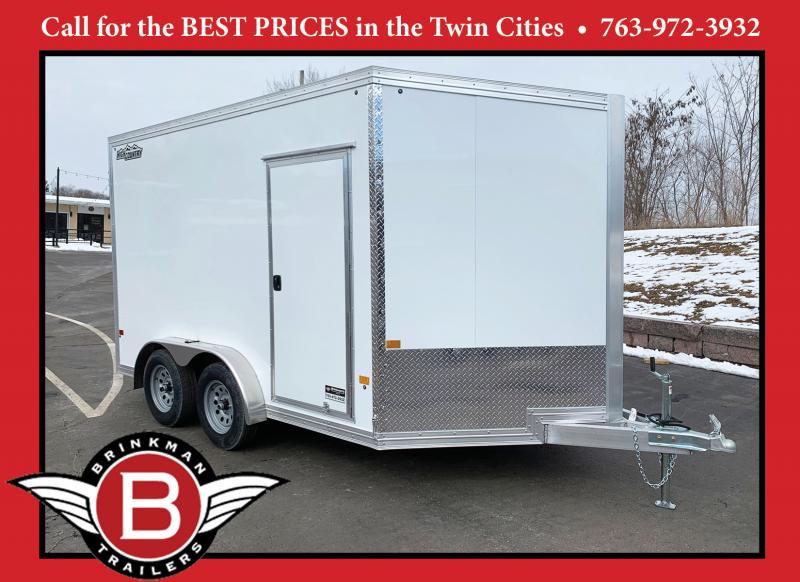 CLEARANCE - Premium High Country 7.5x12 Aluminum Enclosed Cargo Trailer - Rear Ramp Door - 7' Interior! CLEARANCE - Premium High Country 7.5x12 Aluminum Enclosed Cargo Trailer - Rear Ramp Door - 7' Interior!